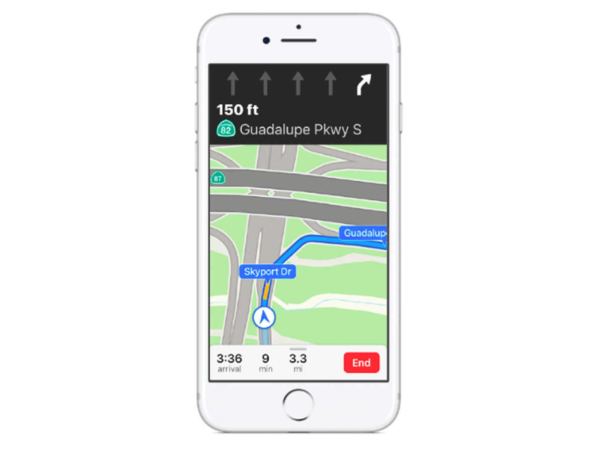 Capabilities of Indoor Maps and Lane Guidance by Apple